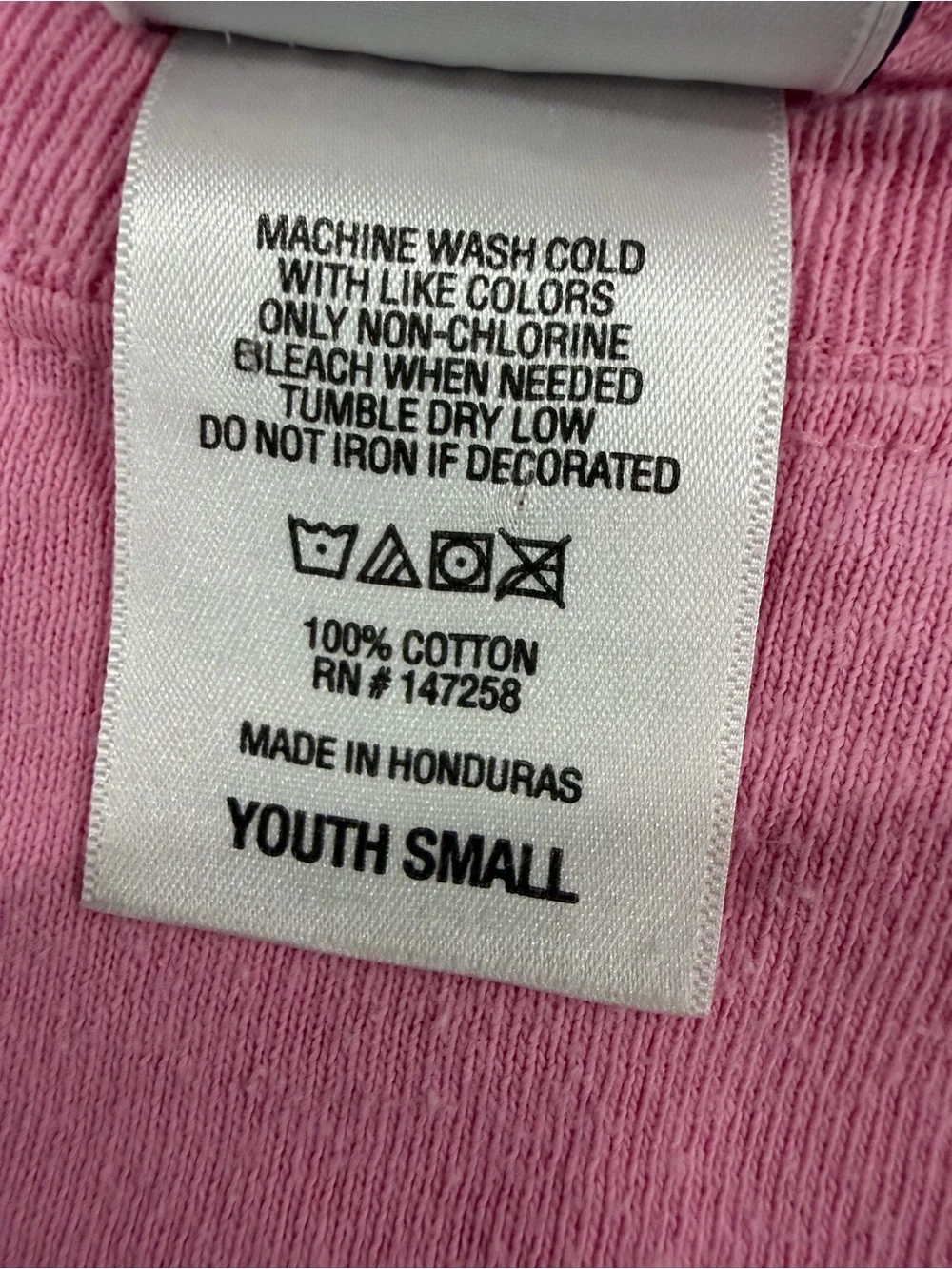 Simply Southern Girls Youth Small "Lil Salty But Sweet" Pink Long Sleeve T-Shirt - Picture 5 of 5
